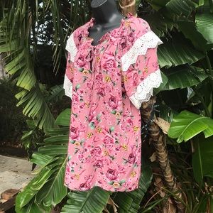 My Collection floral peasant top